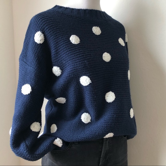 Elodie Sweaters - ELODIE CHUNKY POLKA DOT SWEATER  M